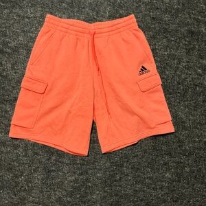 Adidas Men's Bright Orange Athletic Shorts
